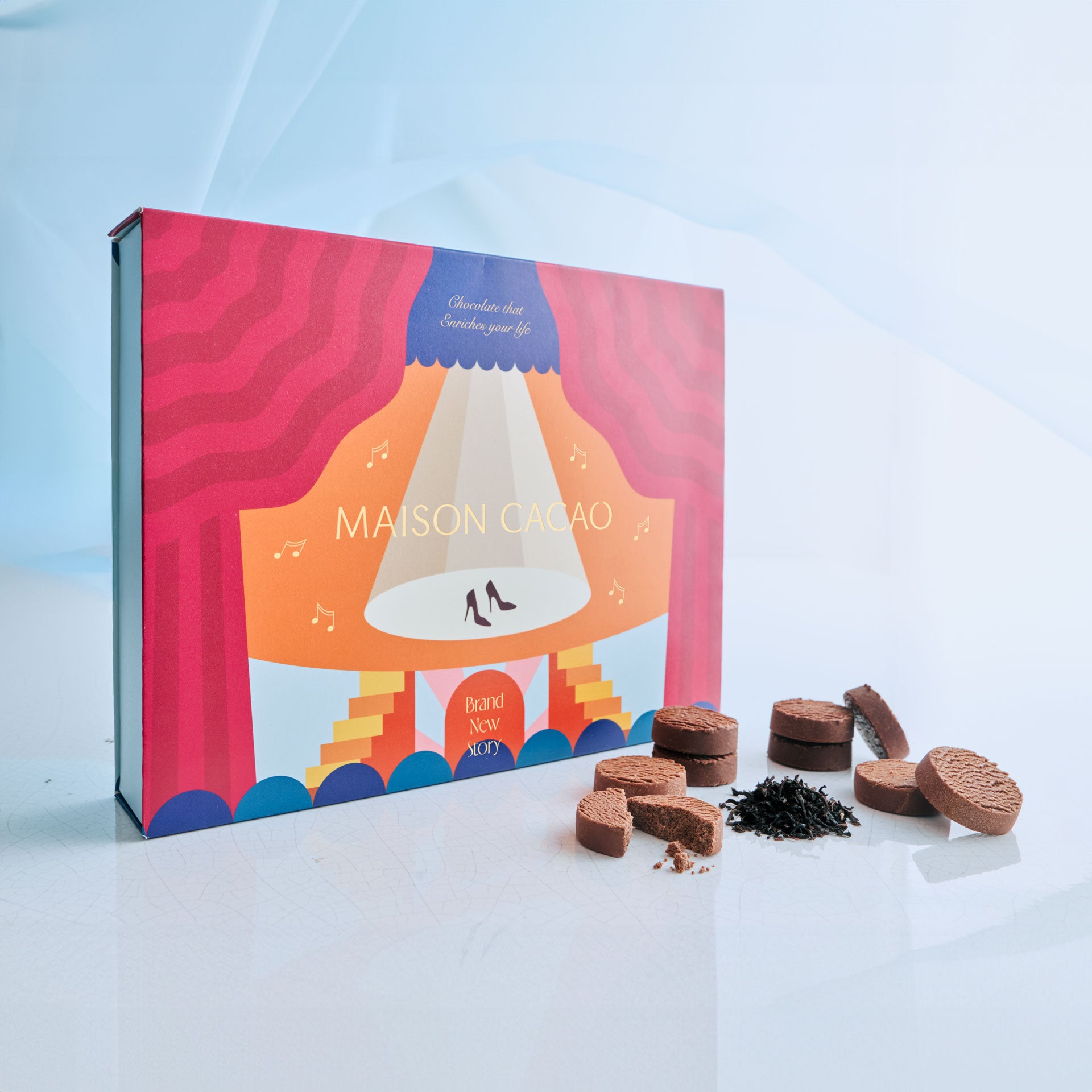 アマゾンカカオ　ローズ&山もものピエロマチョコクッキー　ダモペシャチョコクッキー 期間限定】生チョコクッキー MUSICAL｜メゾンカカオ【公式】オンライン