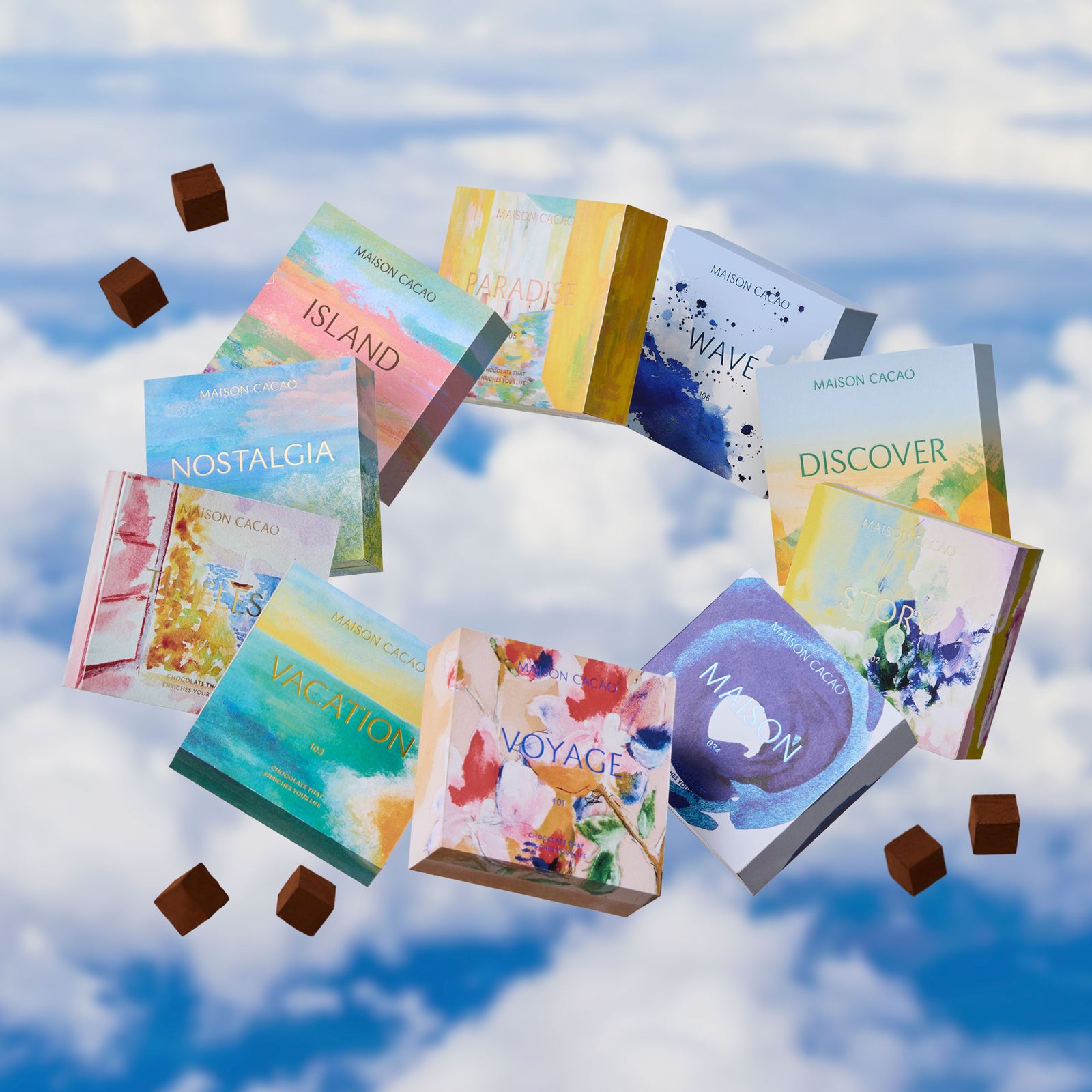 BON VOYAGE COLLECTION 生チョコレート 全10種セット｜メゾンカカオ